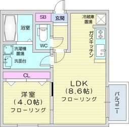 KafuuResidenceN35の物件間取画像